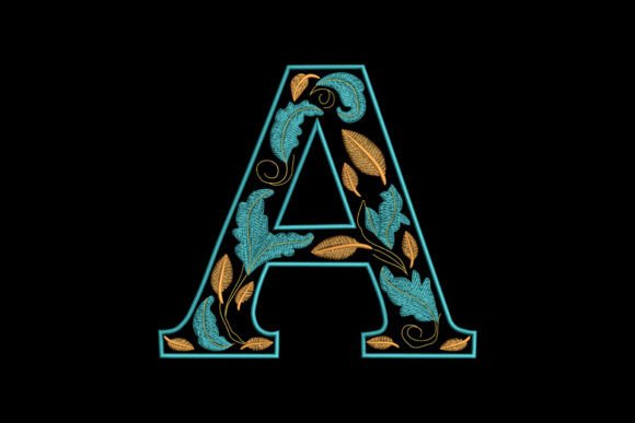 Floral Letter A: A Versatile Embroidery Design for Etsy Sellers and Small Craft Businesses