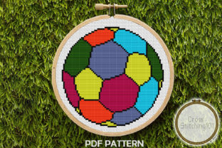 Football Modern Cross Stitch Pattern Review for Business Embroidery