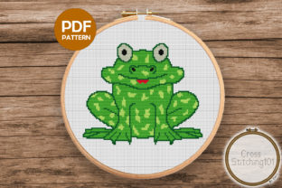 Green Frog Modern Cross Stitch Pattern Review