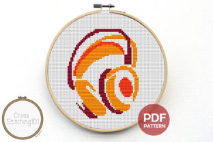Headphones Modern Cross Stitch Pattern Review