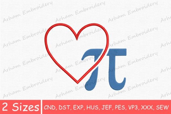 Love Pi Symbol Embroidery Design Review for Etsy Sellers