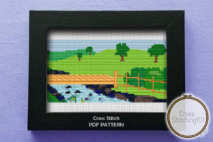 Park Nature Modern Cross Stitch Pattern Review