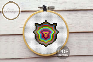 Shield Modern Cross Stitch Pattern Review for Business Embroidery